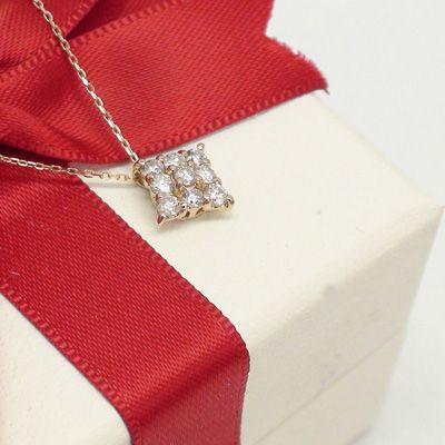 ダイヤモンド ネックレス ペンダント ダイヤ 0.3ct k18ゴールド 18金 レディース ジュエリー アクセサリーの画像