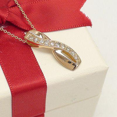 ダイヤモンドネックレス k18ゴールド 0.3ct テンダイヤモンド ペンダント 18金 レディース ジュエリー アクセサリーの画像