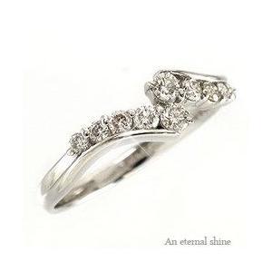 指輪 ダイヤモンド リング k18ゴールド ダイヤ 0.3ct テンダイヤモンド 18金 レディース ジュエリー アクセサリーの画像