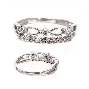 指輪 ダイヤモンド リング ダイヤモンド 0.3ct エタニティリング k18ゴールド 18金 レディース アクセサリーの画像