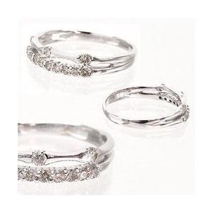 指輪 ダイヤモンド リング ダイヤモンド 0.3ct エタニティリング k18ゴールド 18金 レディース アクセサリーの画像