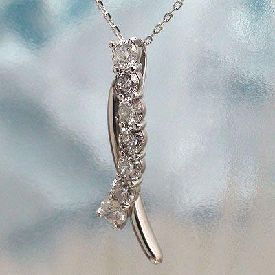 ダイヤネックレス プラチナ900 pt900 ダイヤモンド 0.5ct レディース ジュエリー アクセサリーの画像