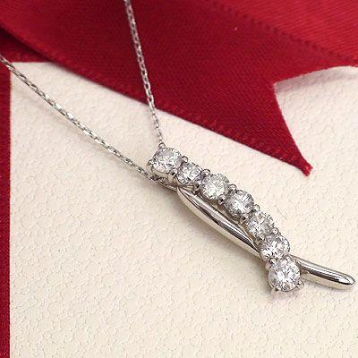 ダイヤネックレス プラチナ900 pt900 ダイヤモンド 0.5ct レディース ジュエリー アクセサリーの画像