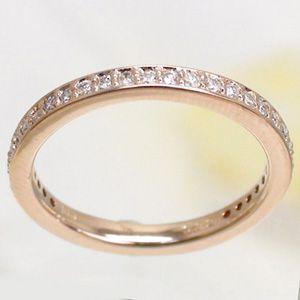 指輪 フルエタニティリング ダイヤモンド 0.3ct アップ K18 レディース ジュエリー アクセサリーの画像