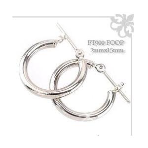 ダイヤピアス 一粒 フープピアス ソリティア ダイヤモンド 0.3ct プラチナ900 pt900 チャーム パイプ2ｍｍ*15ｍｍ レディースの画像
