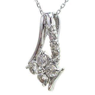 k18ゴールド ダイヤモンド ネックレス ペンダント 0.3ct 18金 レディース ジュエリー アクセサリーの画像