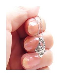 ダイヤモンド ネックレス ペンダント フラワー 花 ダイヤ 0.5ct k18ゴールド 18金 レディース ジュエリー アクセサリーの画像
