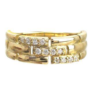 指輪 ダイヤモンド リング ダイヤ 0.1ct k18ゴールド 18金 レディース ジュエリー アクセサリーの画像