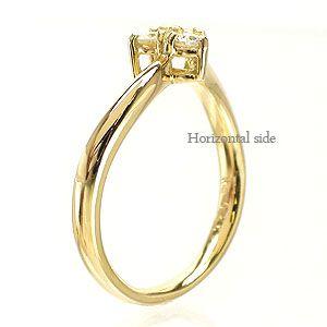 指輪 スリーストーン トリロジー 3石 ダイヤモンド リング ダイヤモンド 0.25ct k18ゴールド 18金 レディースの画像