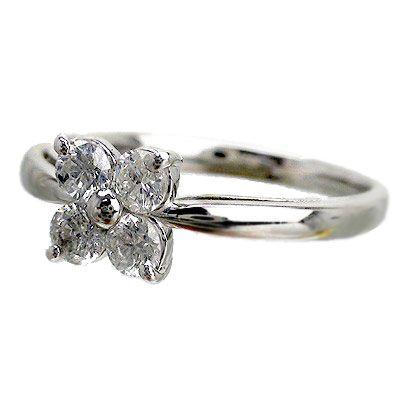 指輪 ダイヤリング ダイヤモンド 0.5ct pt900 フラワー レディース ジュエリー アクセサリーの画像