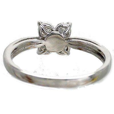 指輪 ダイヤリング ダイヤモンド 0.5ct pt900 フラワー レディース ジュエリー アクセサリーの画像