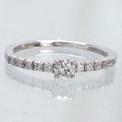 ピンキーリング エタニティリング ダイヤモンド リング 0.2ct k18ゴールド k18 18kレディース アクセサリー_1