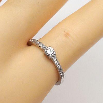 ピンキーリング エタニティリング ダイヤモンド リング 0.2ct k18ゴールド k18 18kレディース アクセサリー_3