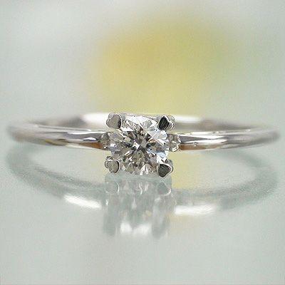 指輪 ダイヤリング ハート爪 ソリティア ダイヤモンド 0.2ct リング k18ゴールド 18金 レディース アクセサリーの画像