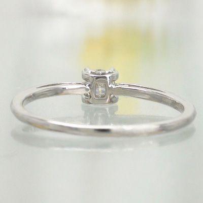 指輪 ダイヤリング ハート爪 ソリティア ダイヤモンド 0.2ct リング k18ゴールド 18金 レディース アクセサリーの画像