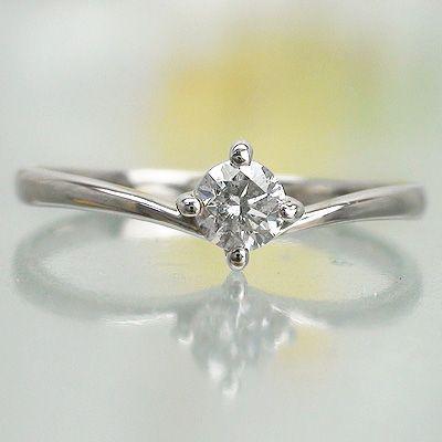 指輪 一粒 ダイヤリング ソリティア ダイヤモンド 0.2ct k18ゴールド 18金 レディース ジュエリー アクセサリーの画像