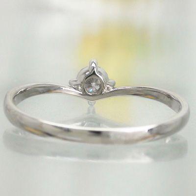 指輪 一粒 ダイヤリング ソリティア ダイヤモンド 0.2ct k18ゴールド 18金 レディース ジュエリー アクセサリーの画像