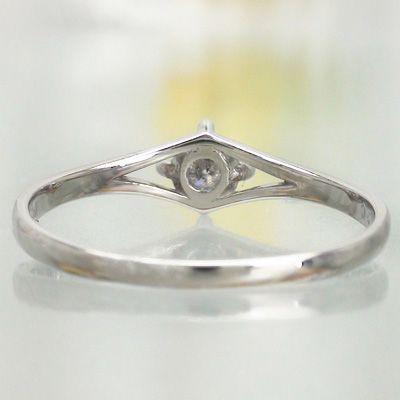 指輪 一粒 ダイヤリング ソリティア シンプル リング ダイヤモンド 0.2ct k18ゴールド 18金 レディース アクセサリーの画像
