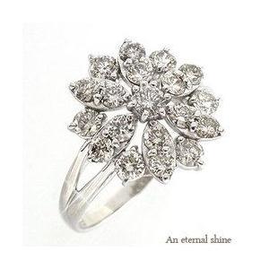 公式サイト 指輪 ダイヤモンド リング フラワー ダイヤ プラチナ900