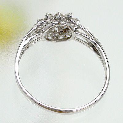 指輪 ダイヤモンド リング 0.3ct リング プラチナ900 pt900 フラワー レディース ジュエリー アクセサリーの画像