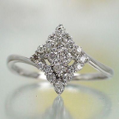 指輪 ダイヤモンド 0.3ct フラワー ダイヤモンド リング k18ゴールド 18金 レディース ジュエリー アクセサリーの画像