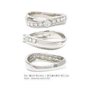 指輪 pt900 ダイヤモンド リング 0.3ct ハーフエタニティリング プラチナ900 レディース ジュエリー アクセサリーの画像