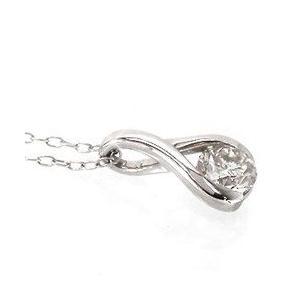 ネックレス 一粒 ソリティア ダイヤモンド ネックレス ペンダント 0.3ct プラチナ900 pt900 レディース アクセサリーの画像