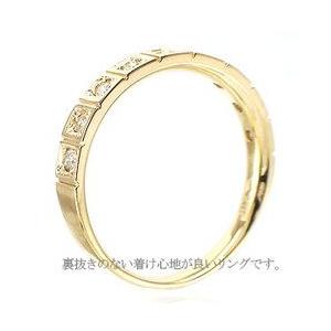 指輪 ダイヤモンド リング ダイヤ 0.14ct 無垢 k18ゴールド 18金 レディース ジュエリー アクセサリーの画像