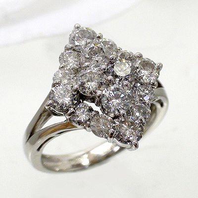 指輪 ダイヤモンド リング 2ct プラチナ900 pt900 レディース