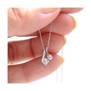 レディース ジュエリー アクセサリー ネックレス ペンダント ダイヤモンド ダイヤ 0.2ct プラチナ900 pt900の画像