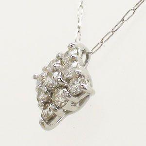 プラチナ900 pt900 ダイヤモンド ネックレス 0.3ct ネックレス ペンダント レディース ジュエリー アクセサリーの画像
