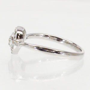 指輪 ダイヤモンド リング プラチナ900 pt900 ハート ダイヤモンド 0.2ct リング レディース ジュエリー アクセサリーの画像