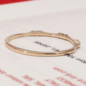 指輪 ピンキーリング ダイヤモンド リング 0.05ct k10ゴールド レディース ジュエリー アクセサリーの画像