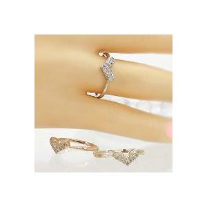 ピンキーリング ハート ダイヤモンド ダイヤ 0.1ct レディース ジュエリー アクセサリーの画像