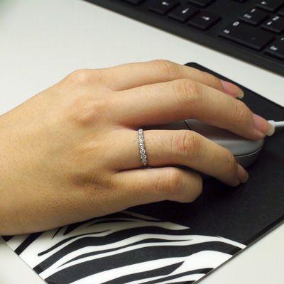 指輪 エタニティリング ダイヤモンド リング プラチナ900 pt900 ダイヤモンド 0.5ct ハーフエタニティリング レディースの画像