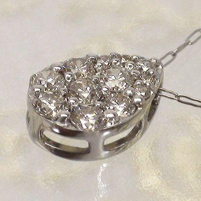 ダイヤモンド ネックレス ペンダント プラチナ900 pt900 ドロップ 雫 ダイヤ 0.27ct レディース ジュエリー アクセサリーの画像