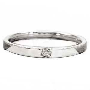 指輪 ペアリング 結婚ダイヤモンド 0.03ct プラチナ900 pt900 マリッジリング レディース ジュエリー アクセサリーの画像
