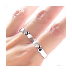 指輪 結婚ペアリング 2本セット ダイヤモンド 0.03ct k10ゴールド マリッジリング 人気 レディース アクセサリーの画像