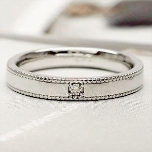 指輪 結婚ペアリング 2本セット ｋ10ホワイトゴールド ダイヤモンド 人気 レディース ジュエリー アクセサリーの画像
