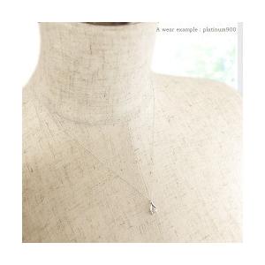ドロップ 雫 しずくモチーフ ペアシェイプ ダイヤモンド ネックレス ペンダント ダイヤ 0.23ct プラチナ900 pt900 レディースの画像