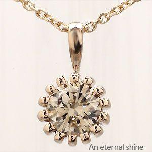 大粒 一粒ダイヤモンド ネックレス ペンダント ソリティア ダイヤ 0.3ct 一粒 k18ゴールド 18金 レディースの画像