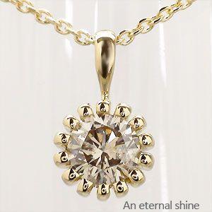 大粒 一粒ダイヤモンド ネックレス ペンダント ソリティア ダイヤ 0.3ct 一粒 k18ゴールド 18金 レディースの画像