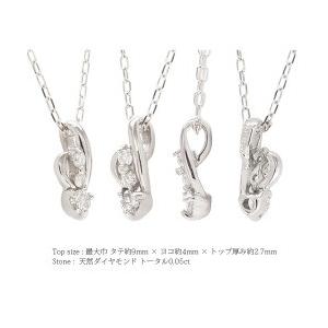 ダイヤモンド スリーストーン ネックレス ダイヤ 0.05ct ペンダント トリロジー K18 18金ゴールド 3ストーン レディースの画像