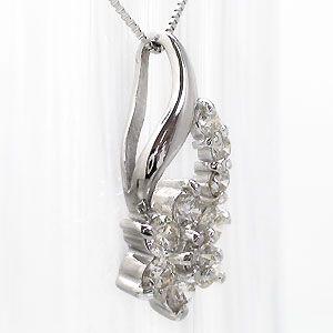 ダイヤモンドネックレス プラチナ900 pt900 ダイヤ 0.5ct テンダイヤモンド レディース ジュエリー アクセサリーの画像