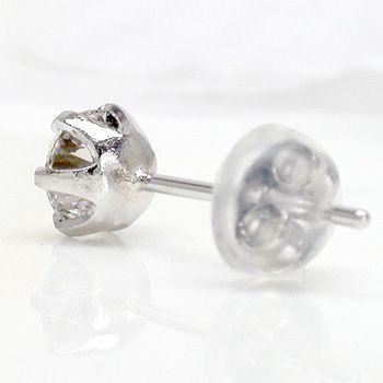 一粒 ダイヤ ピアス ソリティア ダイヤモンド 0.5ct プラチナ900 pt900 スタッドピアス レディース ジュエリー アクセサリーの画像
