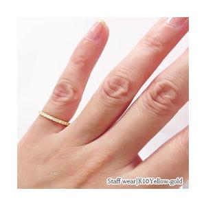 指輪 フルエタニティリング ダイヤ ピンキーリング ダイヤモンド 0.3ct k10ゴールド 10金 レディース アクセサリーの画像