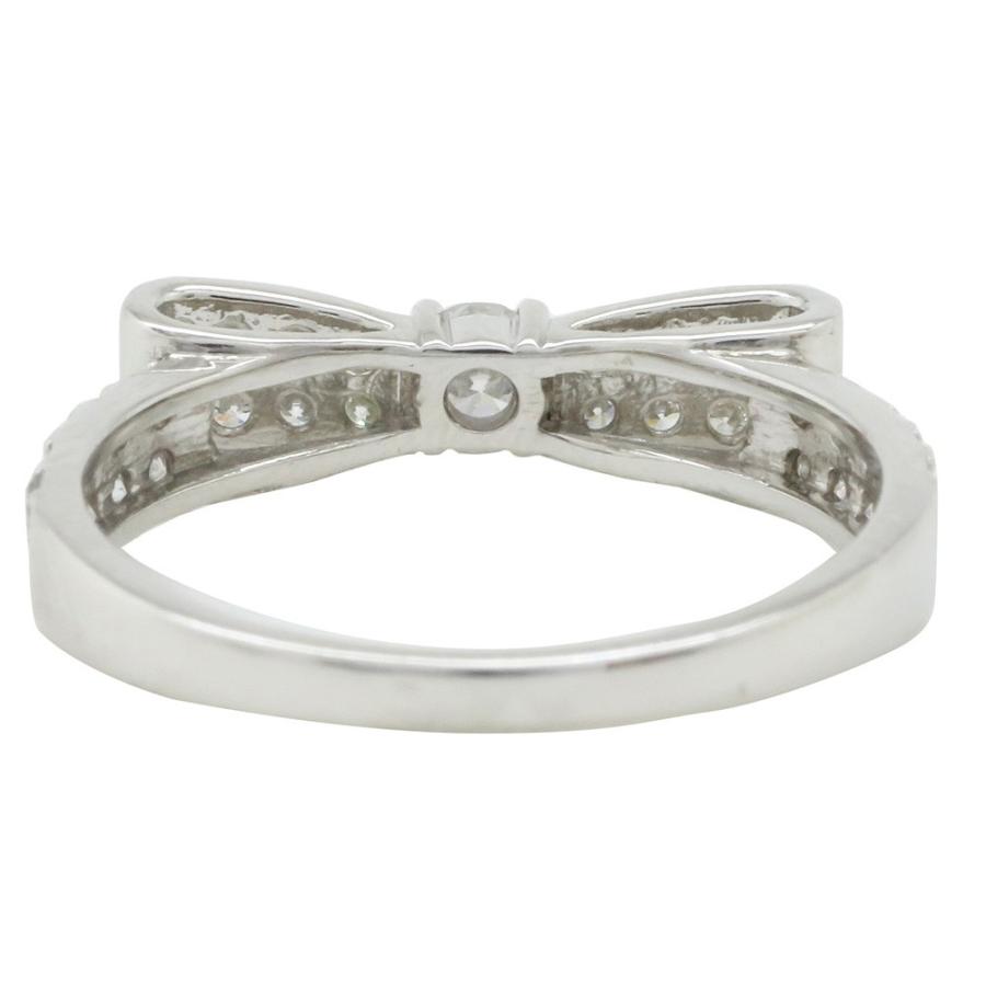 指輪 リボン リング ダイヤモンド リング プラチナ900 pt900 リング ダイヤ 0.5ct レディース ジュエリー アクセサリーの画像