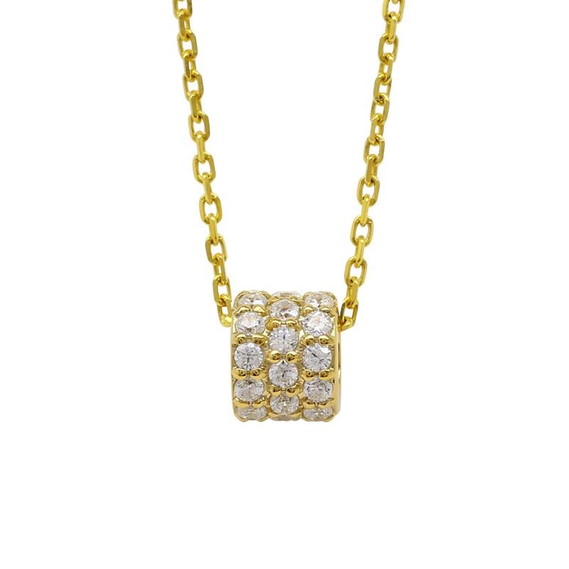 ダイヤモンド ネックレス ベビーリング 18k k18ゴールド k18wg k18yg k18pg 0.3ct ネックレス レディース アクセサリーの画像
