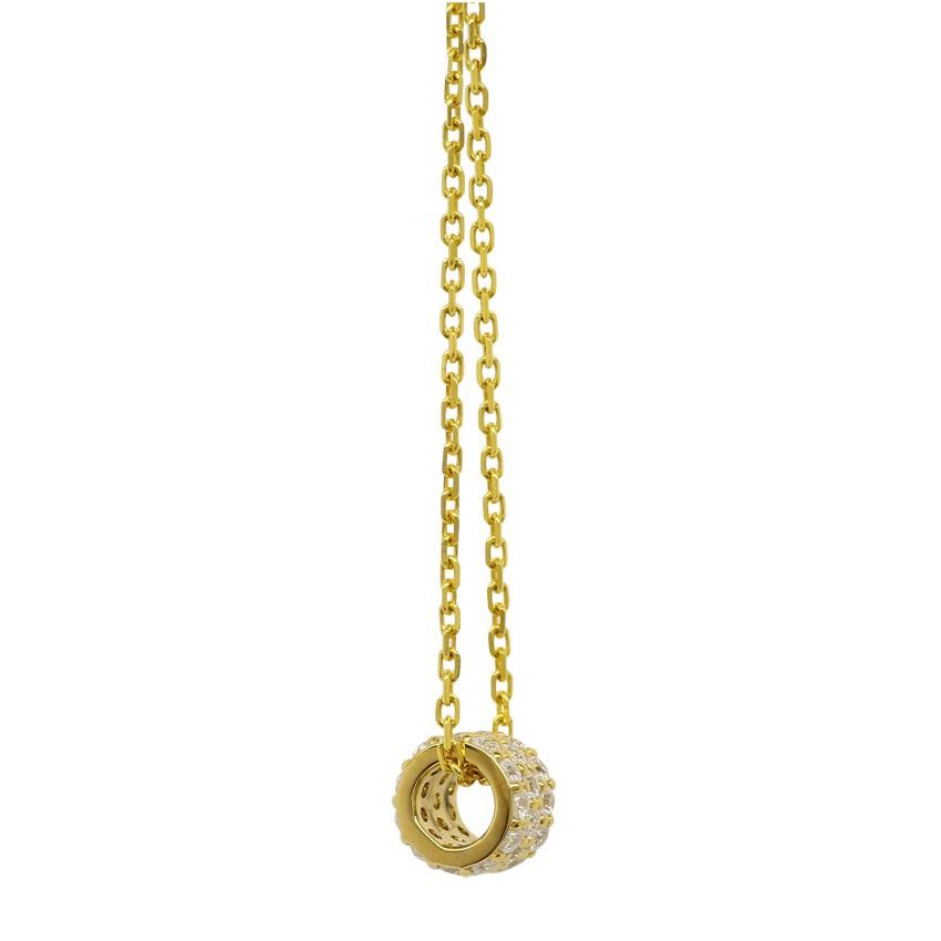ダイヤモンド ネックレス ベビーリング 18k k18ゴールド k18wg k18yg k18pg 0.3ct ネックレス レディース アクセサリーの画像