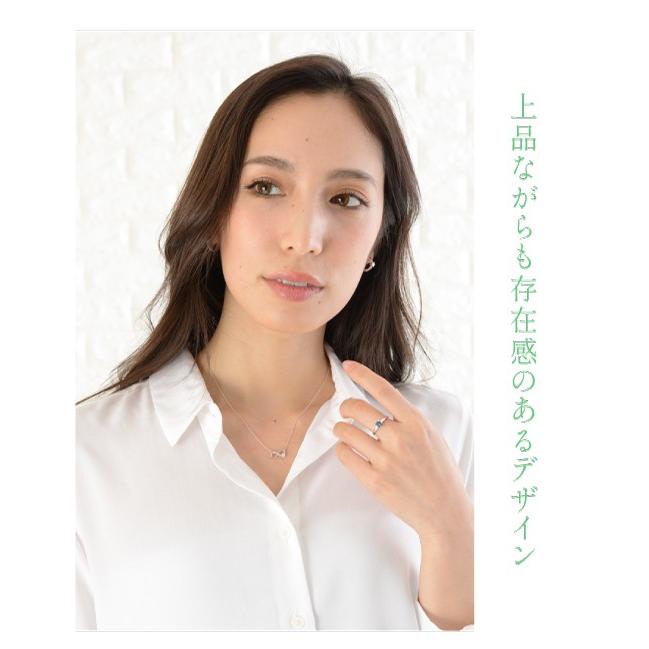 k18 ネックレス ダイヤモンド インフィニティ ダイヤ 0.15ct ペンダント レディース ジュエリー プレゼントの画像